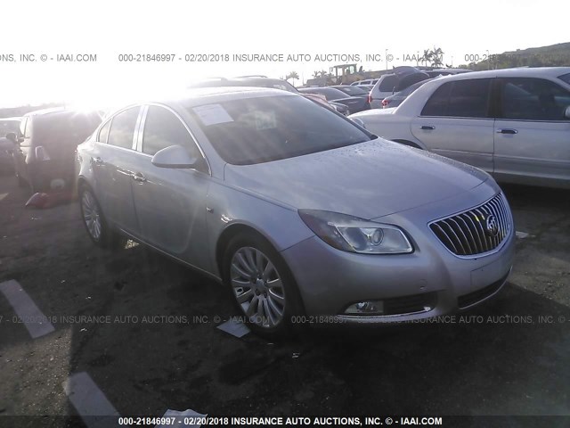 W04GX5GV1B1092770 - 2011 BUICK REGAL CXL SILVER photo 1