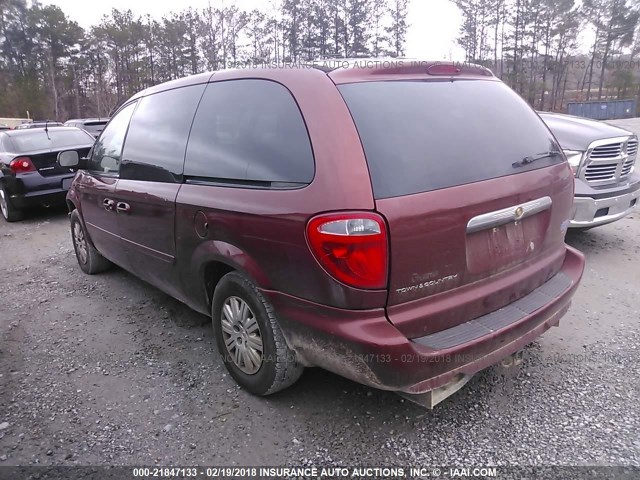 2A4GP44R97R321233 - 2007 CHRYSLER TOWN & COUNTRY LX MAROON photo 3