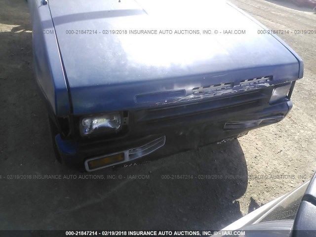 1N6SD11S2NC327618 - 1992 NISSAN TRUCK SHORT WHEELBASE BLUE photo 6