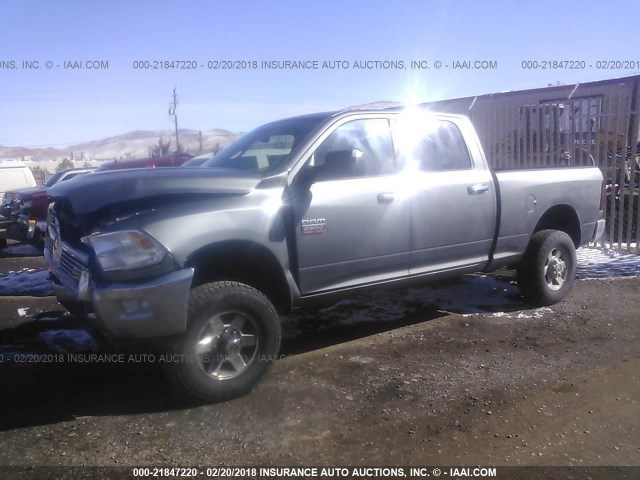 3C6UD5DL4CG182042 - 2012 DODGE RAM 2500 SLT GRAY photo 2