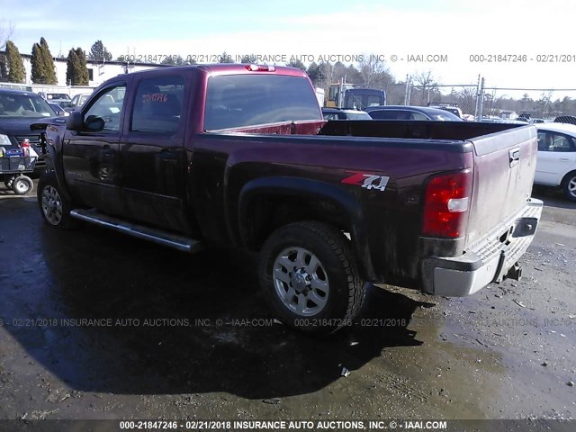 1GC1KXCG0DF124093 - 2013 CHEVROLET SILVERADO K2500 HEAVY DUTY LT RED photo 3