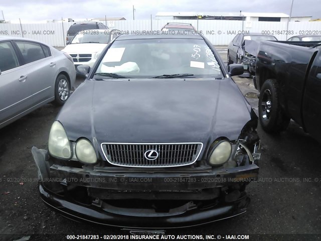 JT8BH68X4Y0021725 - 2000 LEXUS GS 400 BLACK photo 6