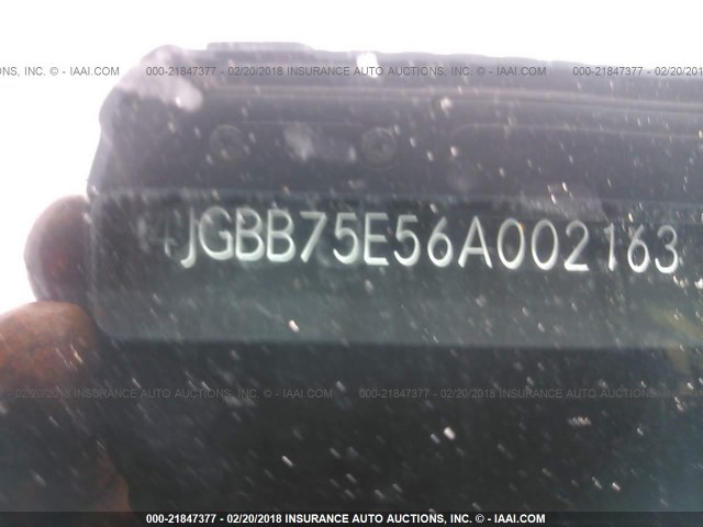 4JGBB75E56A002163 - 2006 MERCEDES-BENZ ML 500 BLACK photo 9