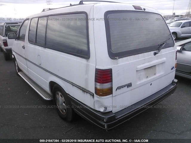 1FMDA31X4TZB85130 - 1996 FORD AEROSTAR WHITE photo 3