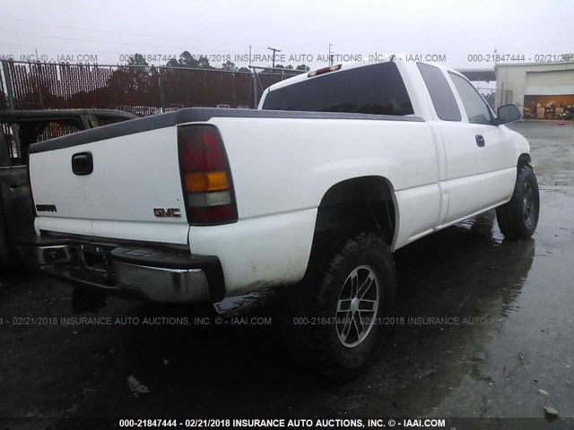 2GTEC19V841151972 - 2004 GMC NEW SIERRA C1500 WHITE photo 4