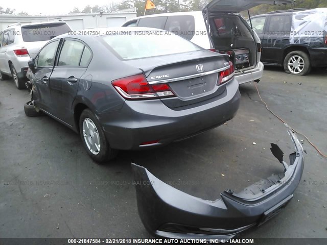 2HGFB2F61FH510715 - 2015 HONDA CIVIC HF GRAY photo 3