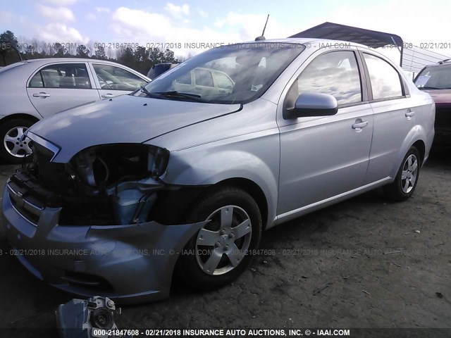 KL1TD5DE1AB134422 - 2010 CHEVROLET AVEO LS/LT 银色 照片 2