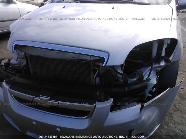 KL1TD5DE1AB134422 - 2010 CHEVROLET AVEO LS/LT 银色 照片 6