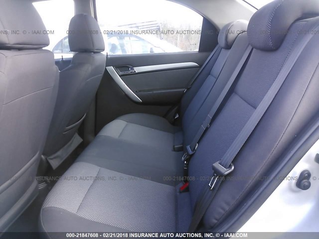KL1TD5DE1AB134422 - 2010 CHEVROLET AVEO LS/LT 银色 照片 8