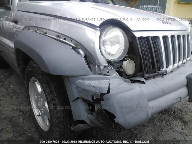 1J4GK48K16W107029 - 2006 JEEP LIBERTY SPORT 银色 照片 6