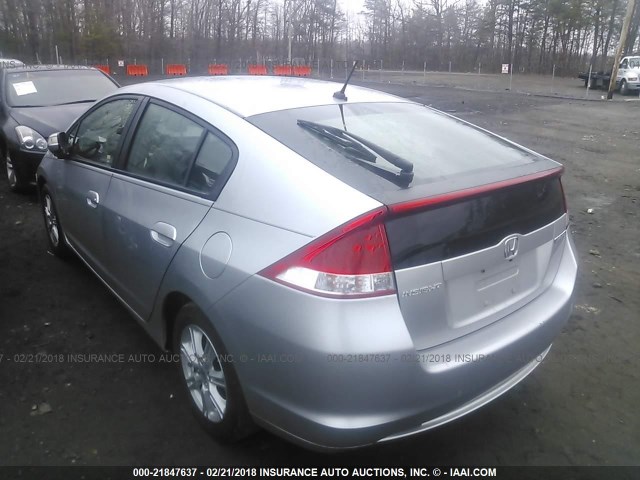 JHMZE2H71AS021613 - 2010 HONDA INSIGHT EX SILVER photo 3