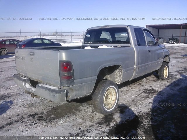 1B7HC13Z1YJ166155 - 2000 DODGE RAM 1500 SILVER photo 4