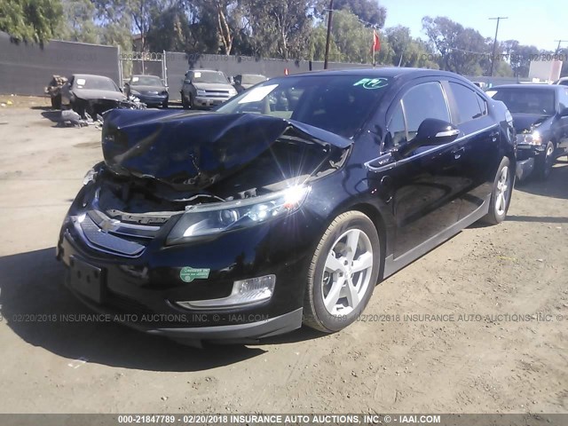 1G1RE6E47CU128099 - 2012 CHEVROLET VOLT BLACK photo 2