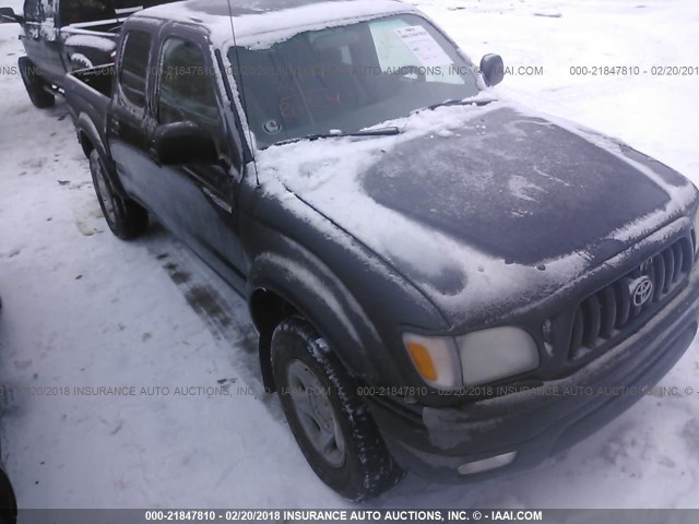 5TEGN92N81Z854054 - 2001 TOYOTA TACOMA DOUBLE CAB PRERUNNER BLACK photo 1