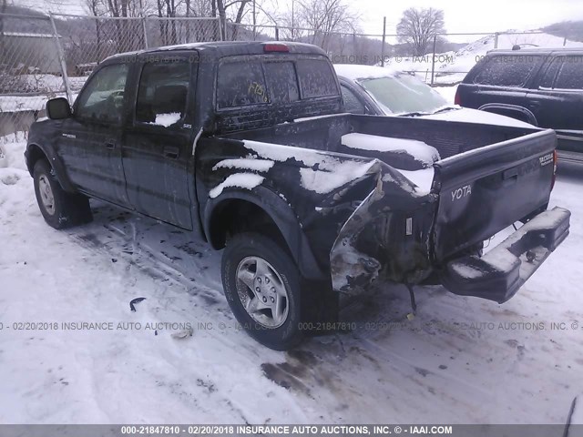 5TEGN92N81Z854054 - 2001 TOYOTA TACOMA DOUBLE CAB PRERUNNER BLACK photo 3