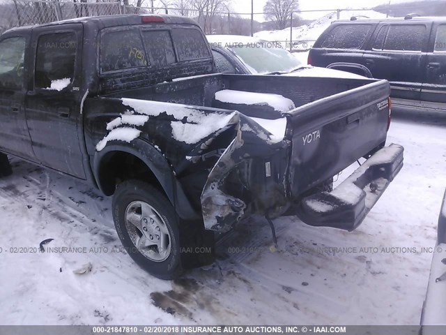 5TEGN92N81Z854054 - 2001 TOYOTA TACOMA DOUBLE CAB PRERUNNER BLACK photo 6