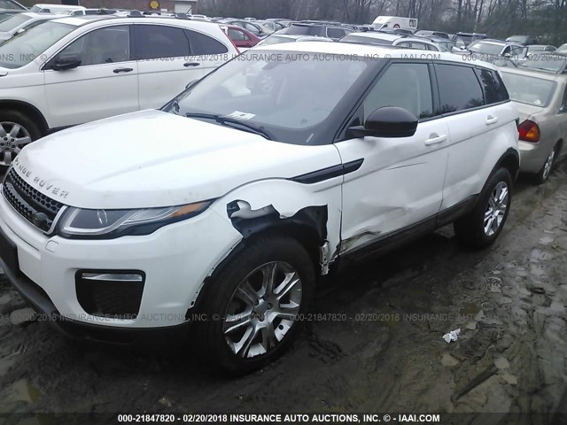 SALVP2BG2HH172852 - 2017 LAND ROVER RANGE ROVER EVOQU SE WHITE photo 2