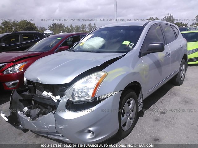 JN8AS5MT9CW275923 - 2012 NISSAN ROGUE S/SV SILVER photo 2