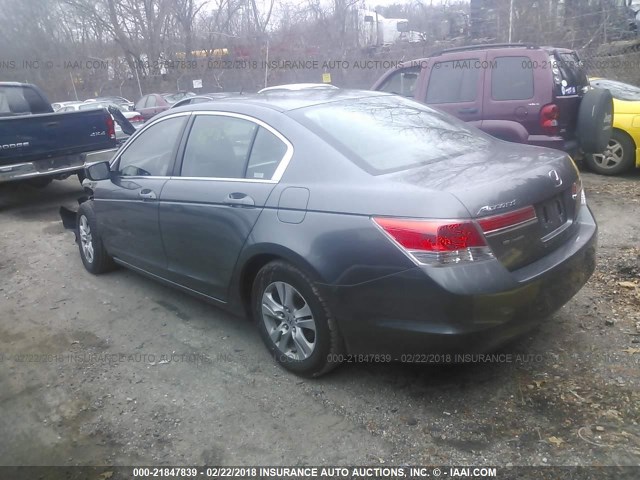 1HGCP2F69BA013859 - 2011 HONDA ACCORD SE GRAY photo 3