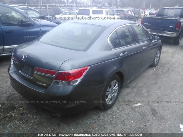 1HGCP2F69BA013859 - 2011 HONDA ACCORD SE GRAY photo 4