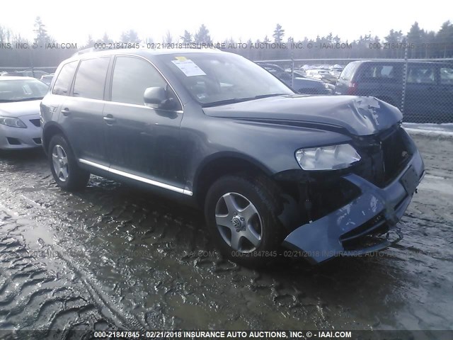 WVGZE77L67D016025 - 2007 VOLKSWAGEN TOUAREG V6 BLUE photo 1