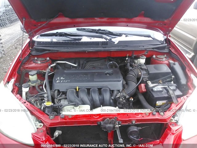 2T1LR32E06C559463 - 2006 TOYOTA COROLLA MATRIX XR RED photo 10