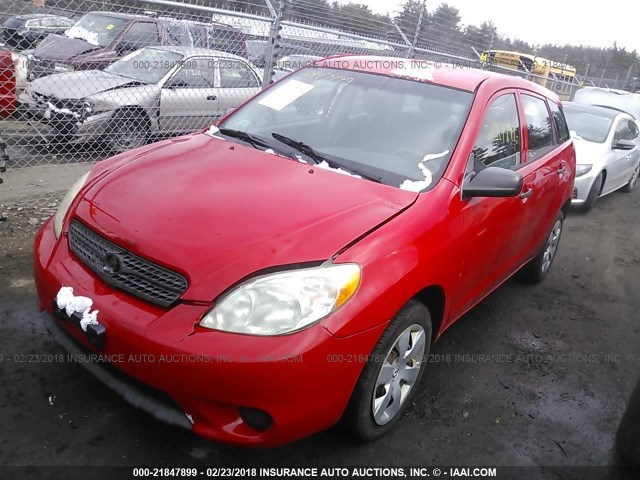 2T1LR32E06C559463 - 2006 TOYOTA COROLLA MATRIX XR RED photo 2