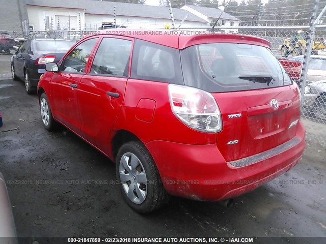 2T1LR32E06C559463 - 2006 TOYOTA COROLLA MATRIX XR RED photo 3