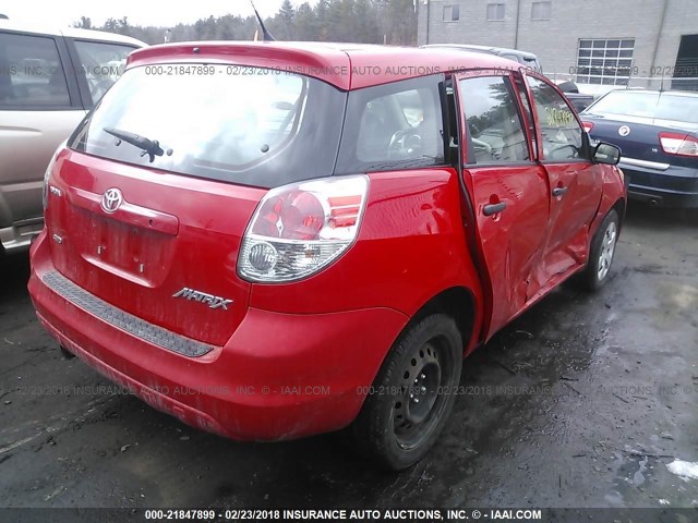 2T1LR32E06C559463 - 2006 TOYOTA COROLLA MATRIX XR RED photo 4