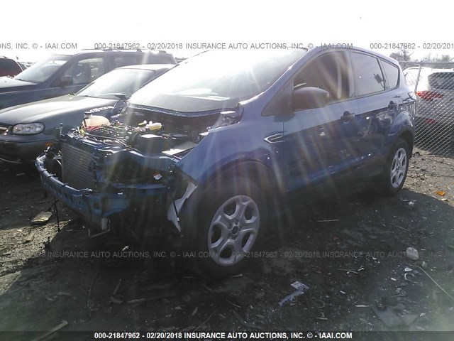 1FMCU0F74HUE85541 - 2017 FORD ESCAPE S BLUE photo 2