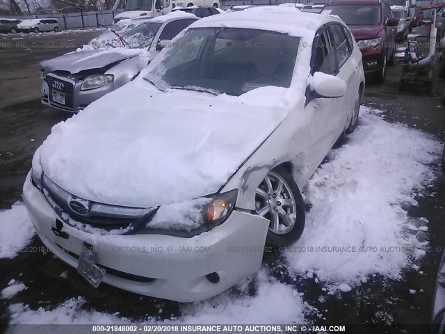 JF1GH6A61BG801226 - 2011 SUBARU IMPREZA 2.5I WHITE photo 2