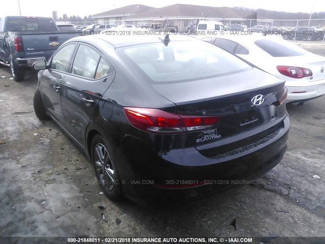 5NPD84LFXJH268172 - 2018 HYUNDAI ELANTRA SEL/VALUE/LIMITED BLACK photo 3