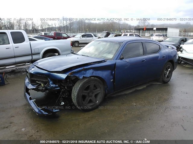 2B3KA33V79H602337 - 2009 DODGE CHARGER SXT BLUE photo 2