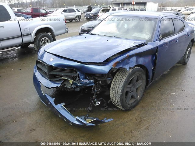 2B3KA33V79H602337 - 2009 DODGE CHARGER SXT BLUE photo 6