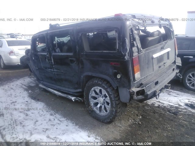 5GRGN23U23H111681 - 2003 HUMMER H2 Чорний фото 3
