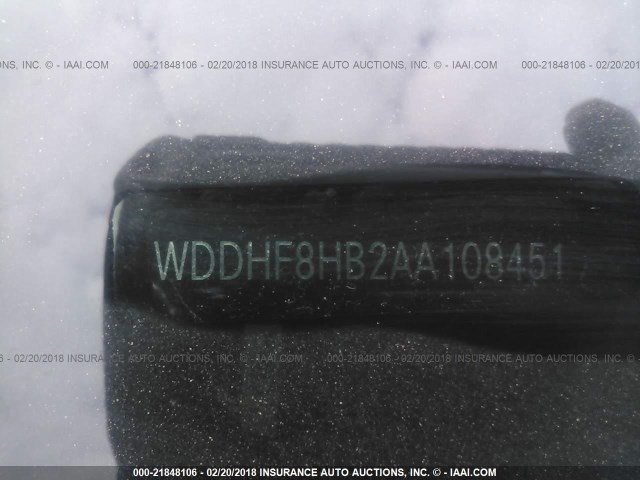 WDDHF8HB2AA108451 - 2010 MERCEDES-BENZ E 350 4MATIC BLACK photo 9