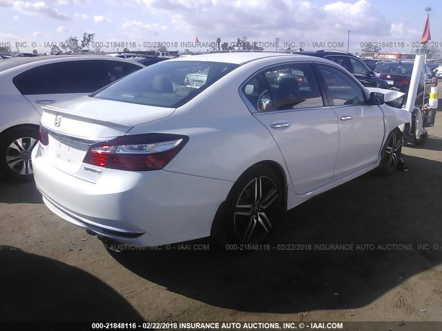 1HGCR2F50GA144557 - 2016 HONDA ACCORD SPORT 白色 照片 4