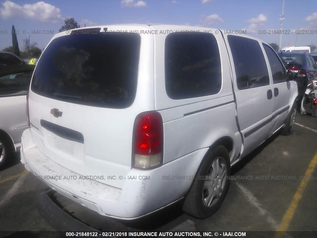 1GNDV23W77D178884 - 2007 CHEVROLET UPLANDER LS WHITE photo 4