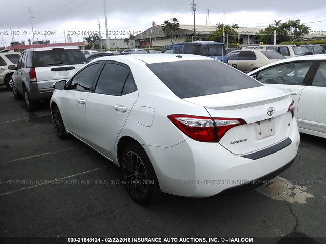 5YFBURHE6EP053140 - 2014 TOYOTA COROLLA L/LE/LE PLS/PRM/S/S PLS WHITE photo 3