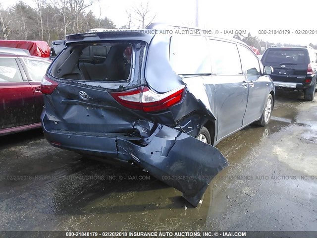 5TDDZ3DC7HS176193 - 2017 TOYOTA SIENNA XLE/LIMITED BLUE photo 6