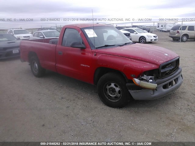 1B7FL26X8VS315982 - 1997 DODGE DAKOTA RED photo 1