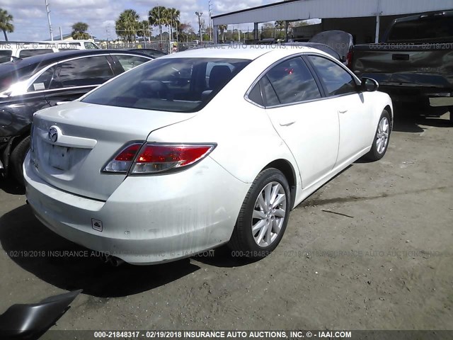 1YVHZ8CH2B5M23333 - 2011 MAZDA 6 I WHITE photo 4