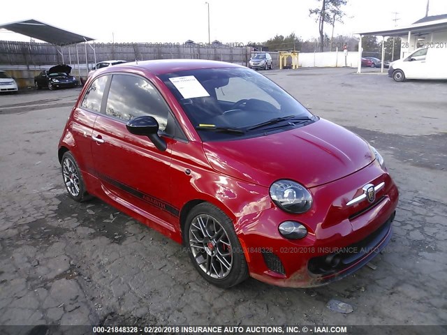 3C3CFFFH9HT621302 - 2017 FIAT 500 ABARTH RED photo 1