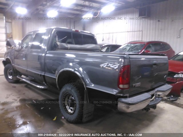 1FTSW31F42ED10346 - 2002 FORD F350 SRW SUPER DUTY GRAY photo 3