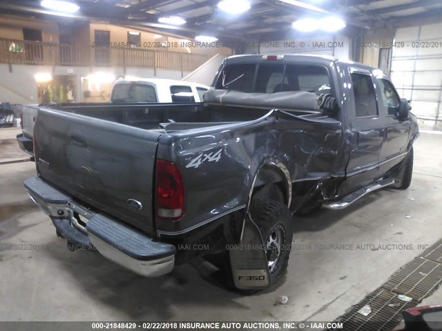 1FTSW31F42ED10346 - 2002 FORD F350 SRW SUPER DUTY GRAY photo 4