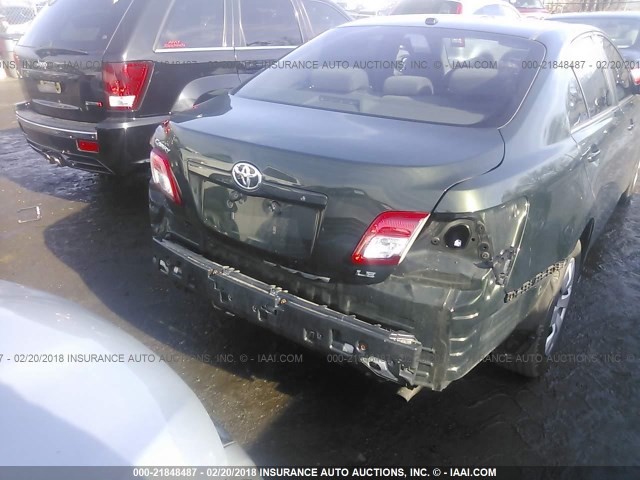 4T1BF3EK1BU657769 - 2011 TOYOTA CAMRY SE/LE/XLE GREEN photo 6