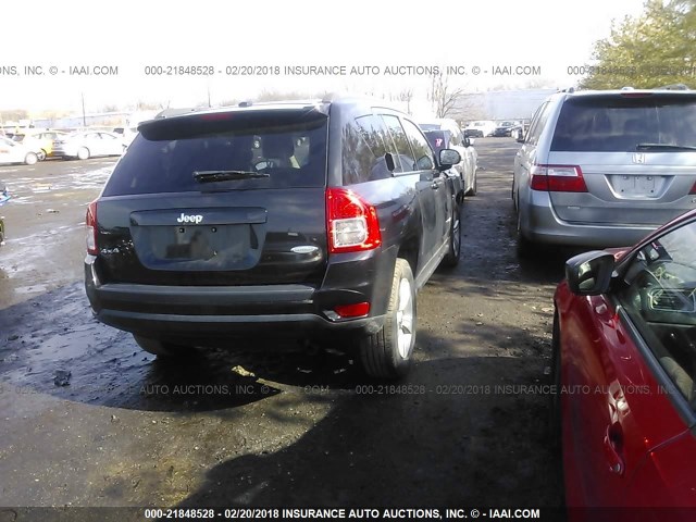 1C4NJDEB3DD228688 - 2013 JEEP COMPASS LATITUDE BLACK photo 4