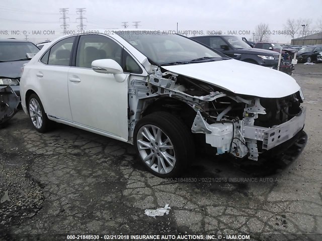 JTHBB1BA4A2007780 - 2010 LEXUS HS 250H WHITE photo 1