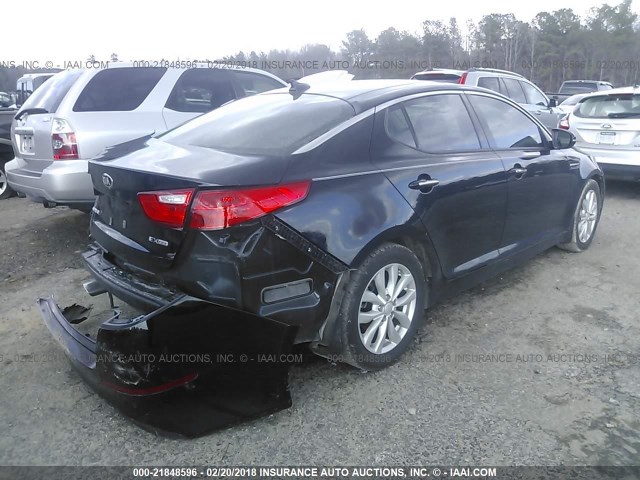 5XXGN4A79EG273673 - 2014 KIA OPTIMA EX BLACK photo 4