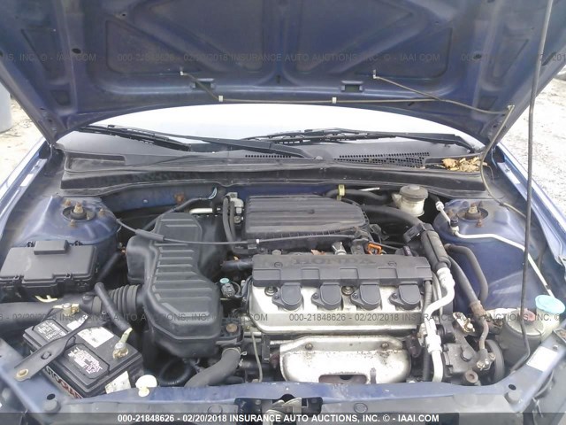 2HGES16364H622631 - 2004 HONDA CIVIC DX VP 蓝色 照片 10